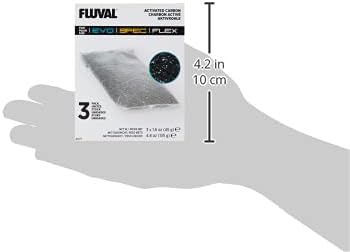 Fluval Spec/Evo/Flex Activated Carbon, Replacement Aquarium Filter Media
