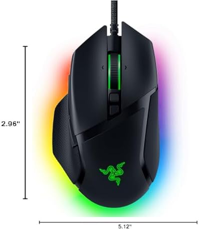 Razer Basilisk V3 Customizable RGB Wired Ergonomic Gaming Mouse, Black