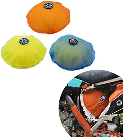 OTOM Universal Motorcycle Air Filter Dustproof Sand Cover Engine Cleaning Air Filter Wrap Fit for dirt bike (Blue)…