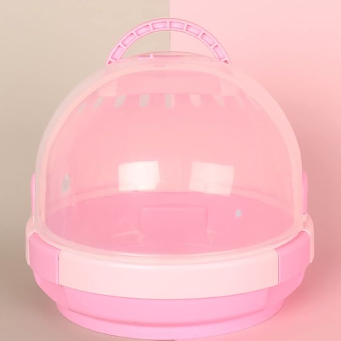 Bird Carrier with Handle - Parrot Carrier Lightweight Portable Pets Suitcase Transparent Breathable Cage for Small and Medium Birds Parrots Parakeet Cockatiels Conure Birds Accessories (Blue)