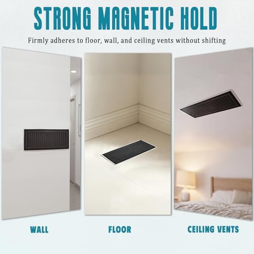 8 Pack Magnetic Vent Screen Mesh Covers & Air Vent Filters 4x10 inch