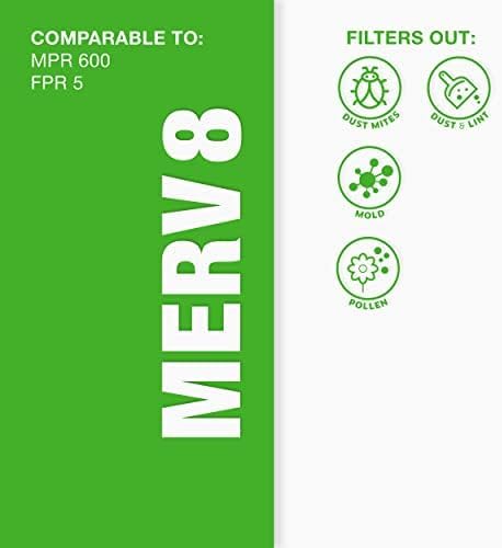 Aerostar 12x12x1 MERV 8 Air Filter, ACTUAL SIZE, Air Conditioning & Furnace
