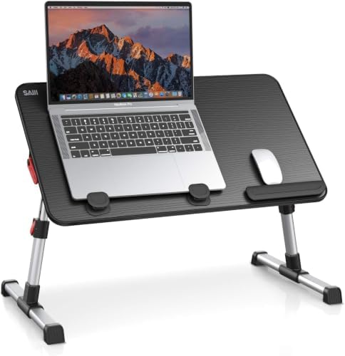 Laptop Desk Table, SAIJI Adjustable Laptop Stand, Portable Lap Desks