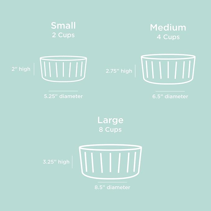 Waggo Ripple Ceramic Dog Bowl for Medium and Large Breeds - Modern with Matte Finish, Heavyweight Durable Pet Food and Water Dish Crock, Dishwasher Safe (Large, Teal)