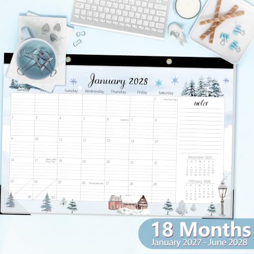 GuassLee Desk Calendar 2027-2028 Extra Large, 18 Months, 20" x 30"