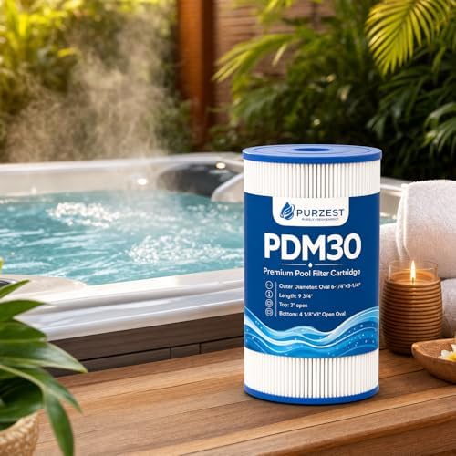 PDM30 Oval Spa Filter Compatible with Dream Maker Hot Tubs 461269, Filbur FC9940, Pleatco PDM30, 30 sq.ft Hot Tub Filter Cartridge - 2 Packs