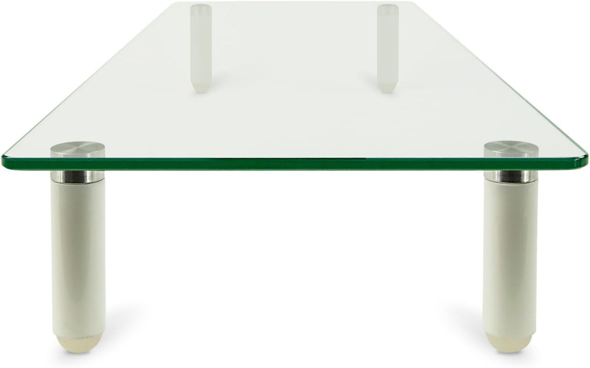 Mount-It! Glass Desktop Monitor Stand Riser, 22", 44 lbs