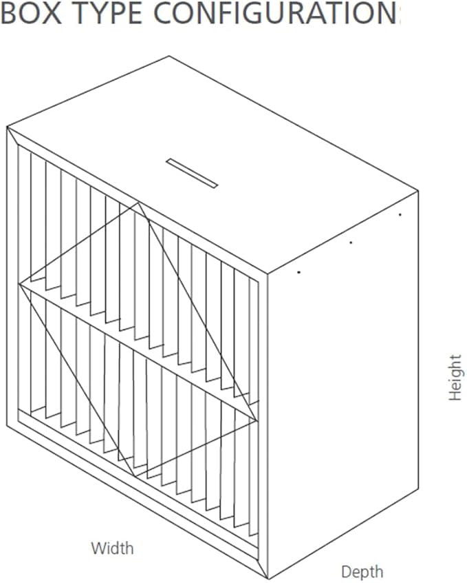 RIGID-PACK 24x20x12 Rigid Box Air Filter – MERV 14/95% ASHRAE HVAC Filter –