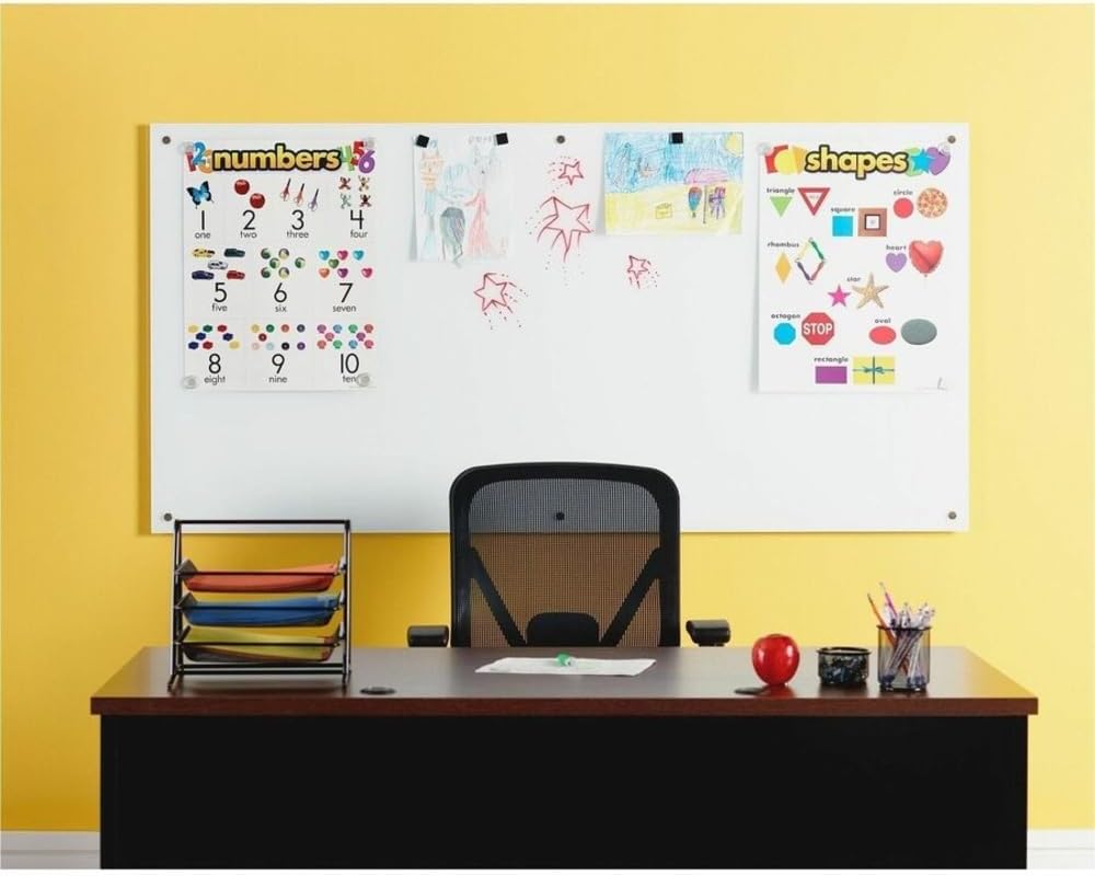 Lorell Glass Dry-Erase Board, 72"x36", Frost (LLR52500)
