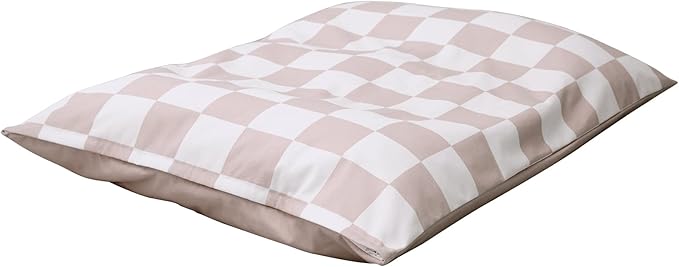 Large Dog Bed with Removable Washable Cover for Large Dogs Deluxe Plush Dog Crate Beds Comfy Kennel Pad Waterproof Lining and Blue Gel Memory Foam Memory Foam(Brown 40.2 * 30 * 4in)