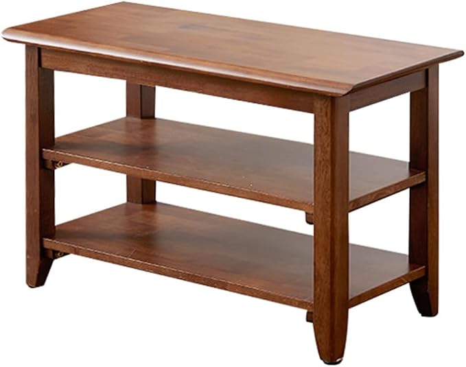 XKZG Storage Bench Wooden Shoe Rack Bench Rustic Solid Wood Entryway Bench