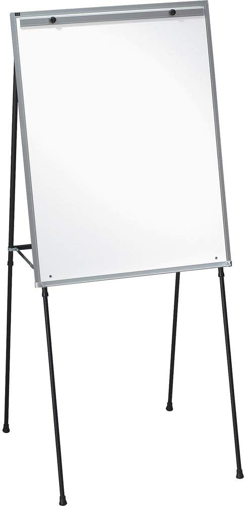Lorell Dry-Erase Board Display Easel with Rubber Feet, 40-Inch to 70-Inch, Black
