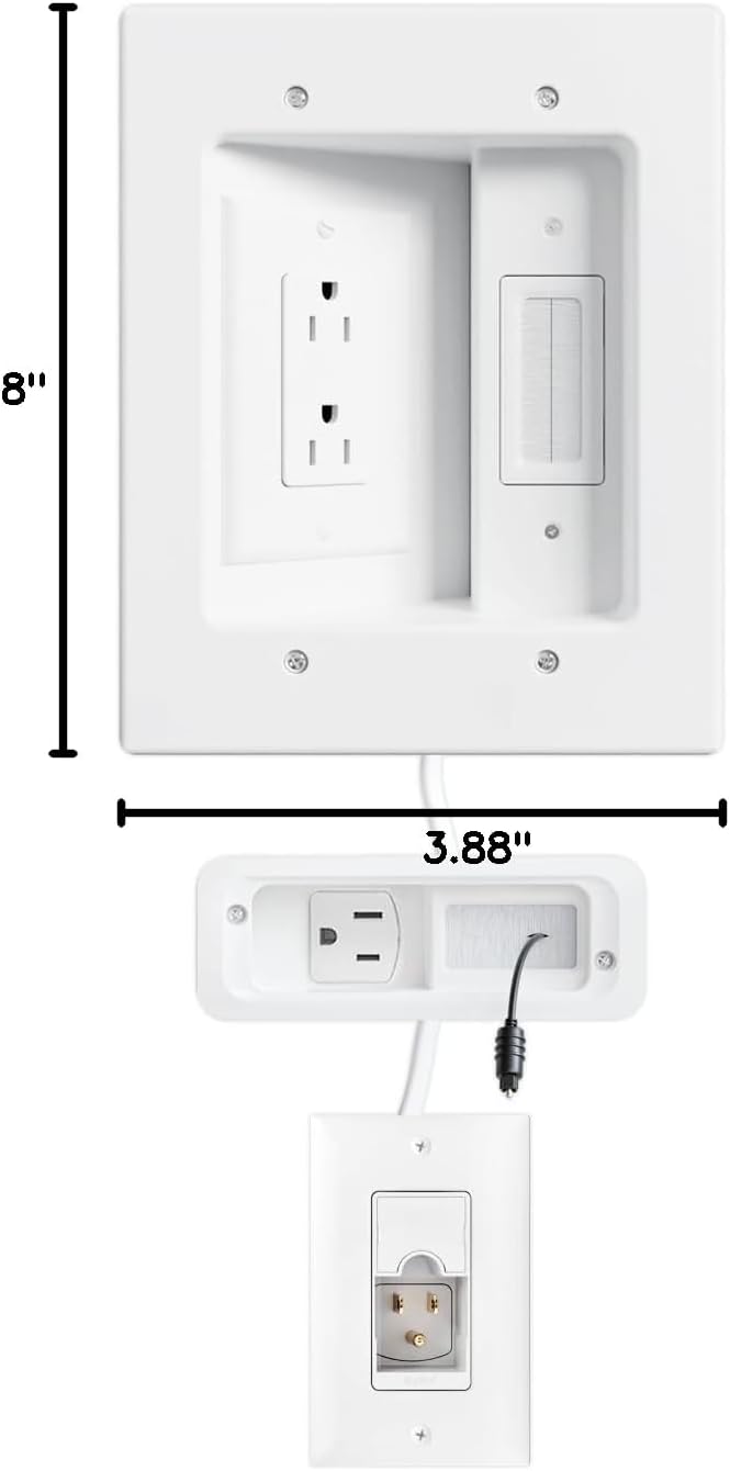 SANUS in-Wall Cable Management Kit for TV & Soundbar