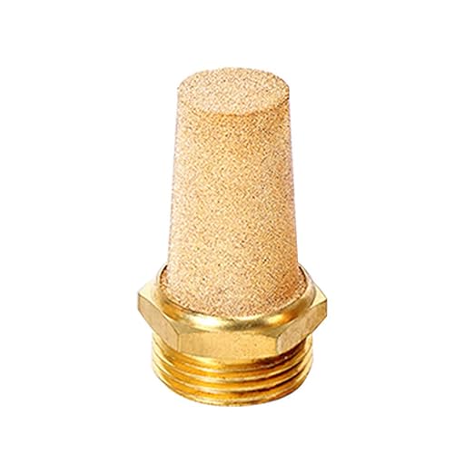Beduan 3Pcs Pneumatic Brass Exhaust Muffler Filter, 3/4" Male Thread Hex