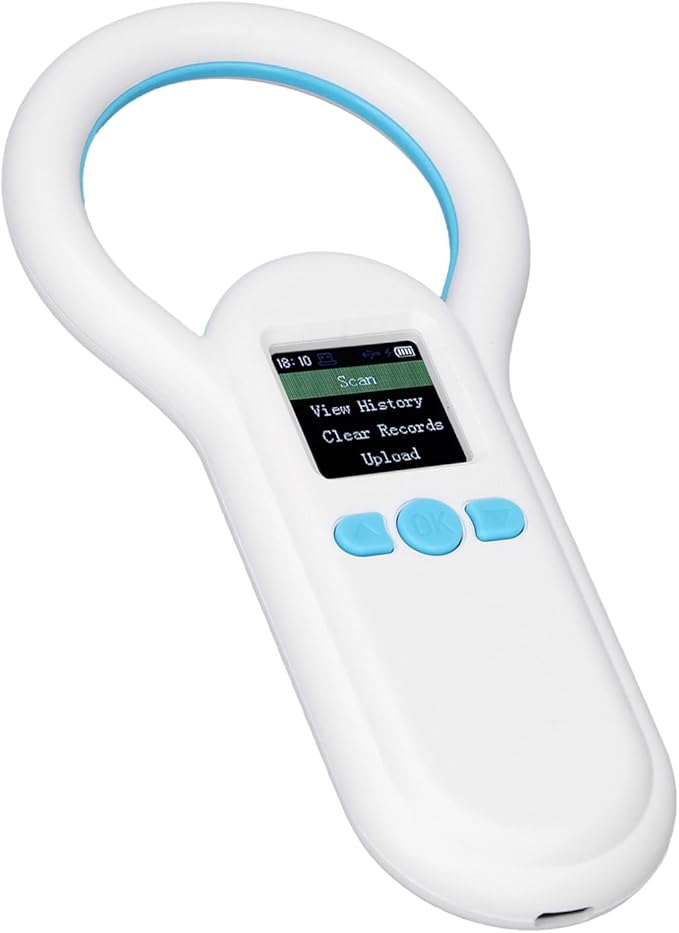 S20 Pet Microchip Scanner, ABS Material with 500 Records Storage, Fast Recognition for Dogs Cats Animal Management