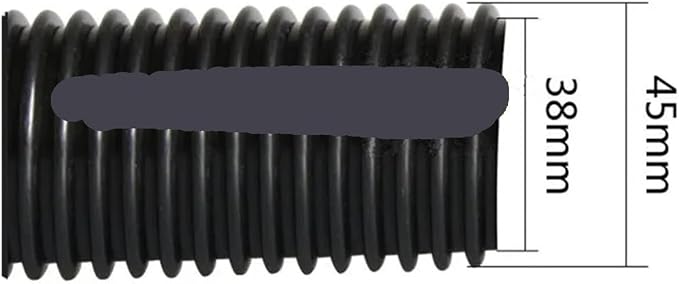 Industrial Vacuum Cleaner Black Pipe EVA Hose Diameter 32mm 35mm 38mm 40mm 45mm