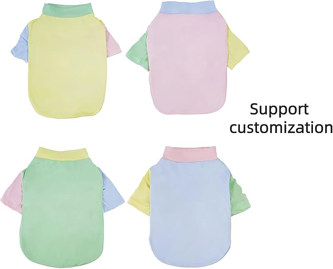 Custom Dog Birthday Shirt,Personalized Pet Apparel Print with Name Age Number,Pet Birthday Outfit,Lightweight Breathable Cotton Vest for Small Medium Large Dogs Cat (Dopamine Green, Small)