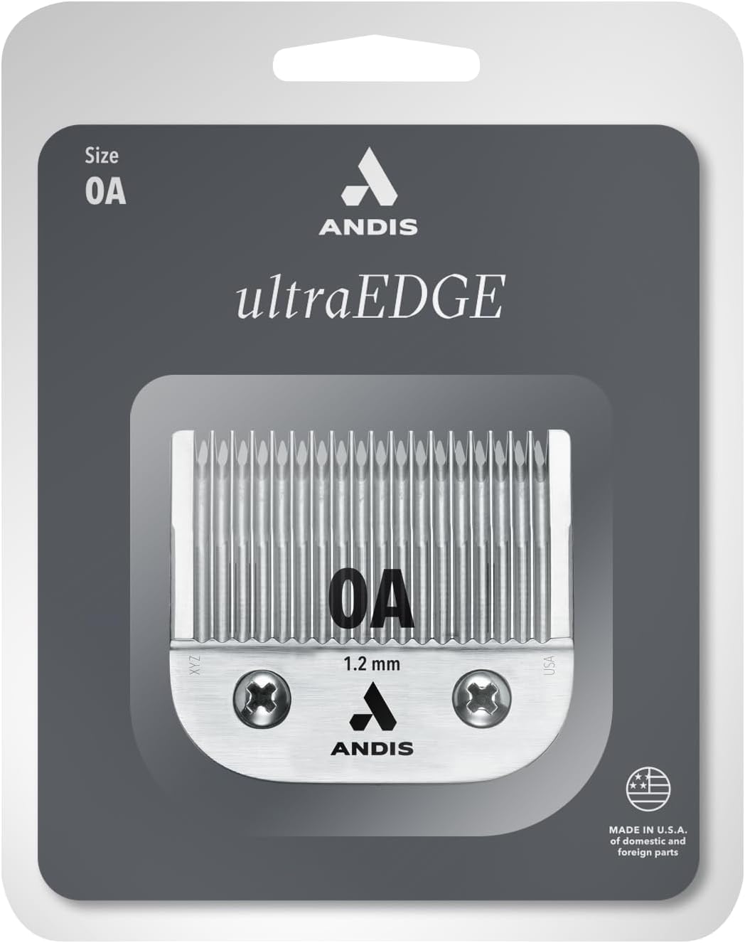 Andis 64210 UltraEdge Carbon Steel Detachable Blade, Size 0A, 3/64in