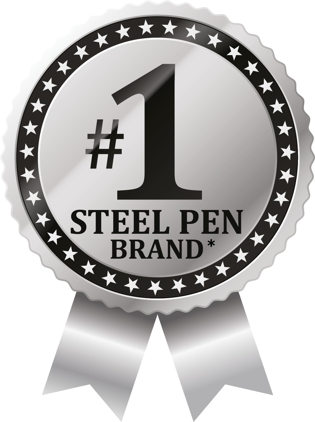 Zebra Pen STEEL F-402 Retractable Ballpoint Pen, Blue Ink, 0.7mm, 12-Pack
