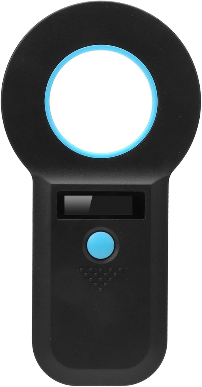 Animal Chip Reader Microchip Bluetooth Scanner RFID Portable Handheld 134.2Khz 125Khz Rechargeable for Pet Management and Traceability ABS Plastic