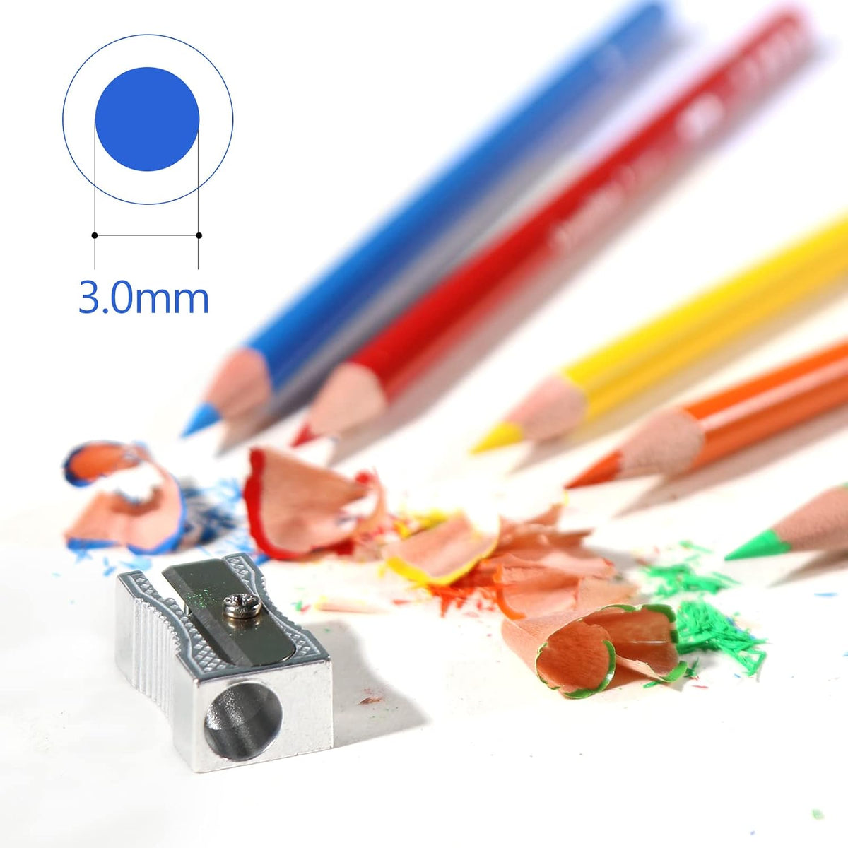 H & B 120 Oil-Based Colored Pencils Set with Coloring Book & Zipper Case