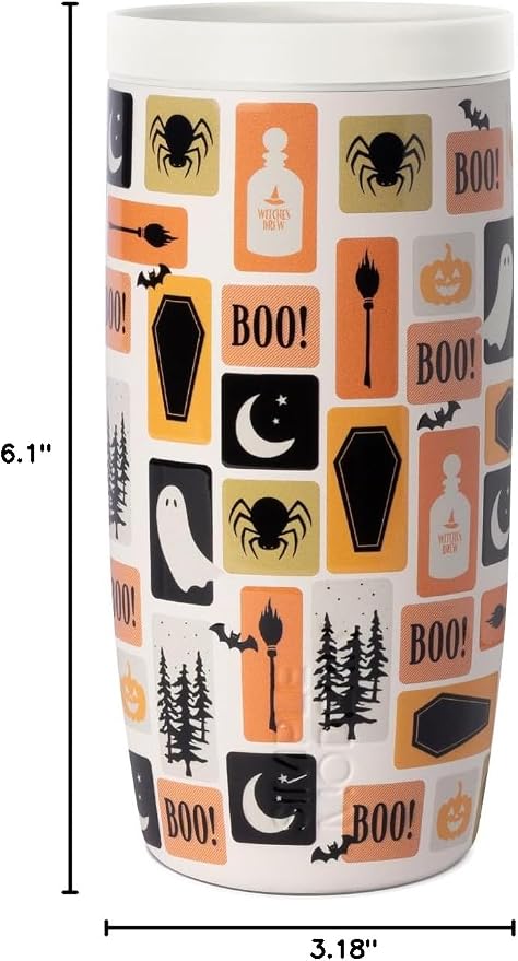 Simple Modern Halloween Travel Coffee Mug 360° Lid | 16oz | Stamps | Voyager