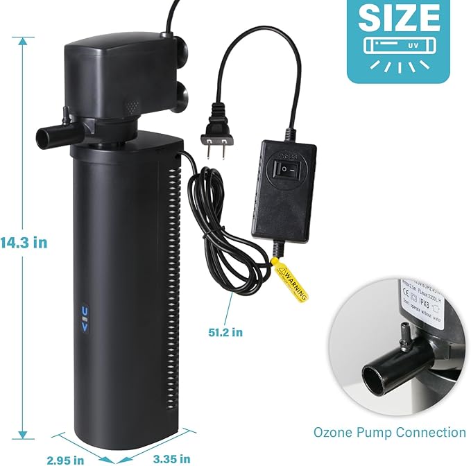 TARARIUM 600GPH Cold Plunge Small Pool Filter