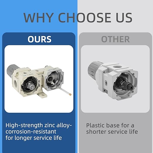 3/8" NPT Auto-Draining Air Filter Regulator Combo