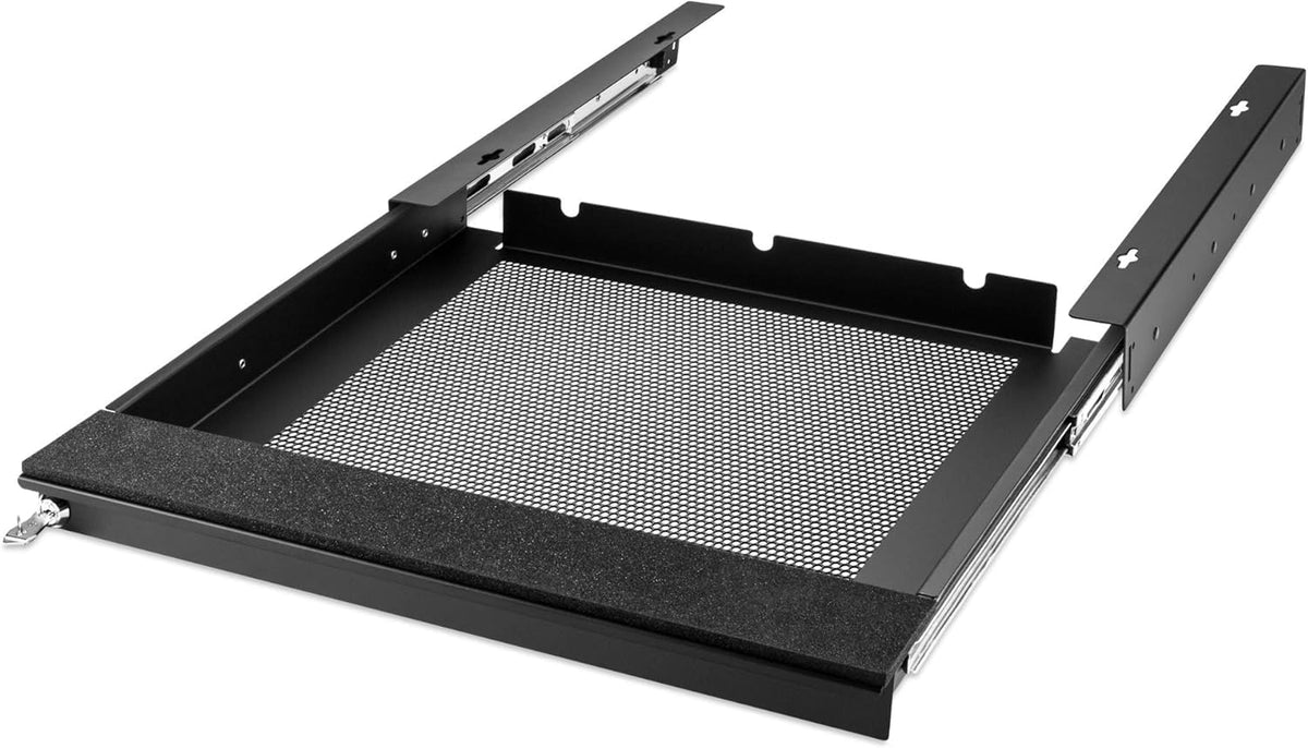 Penn Elcom Under Desk Laptop Drawer, Lockable, for 17” Laptops - Premium Sliding Security Drawers - Model EX-6151B