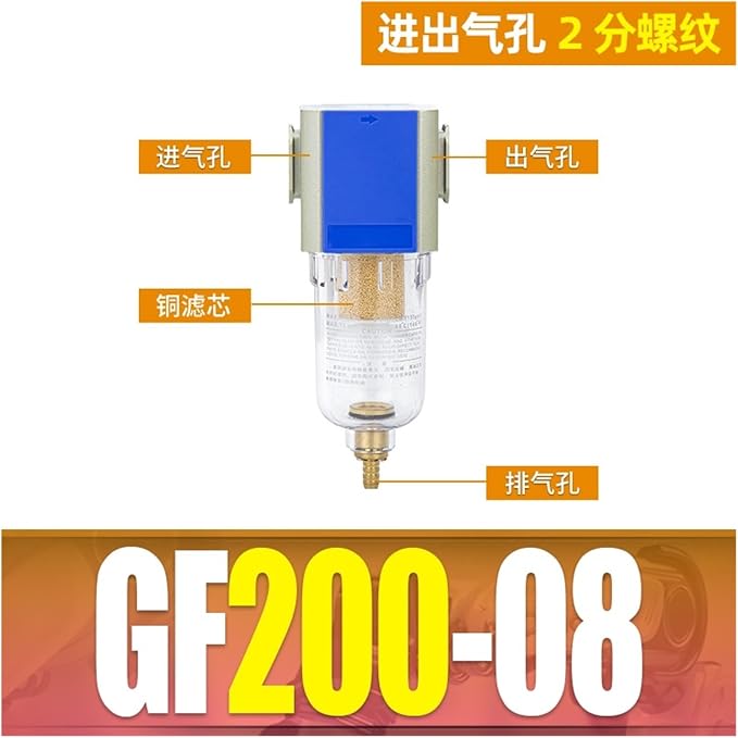 Gas Source Processor Pressure regulating Valve Two-Piece GFC200-08 Filter