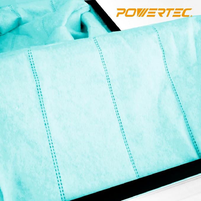 POWERTEC AF1045 3-Speed Remote Controlled Air Filtration System w/Extra Inner &