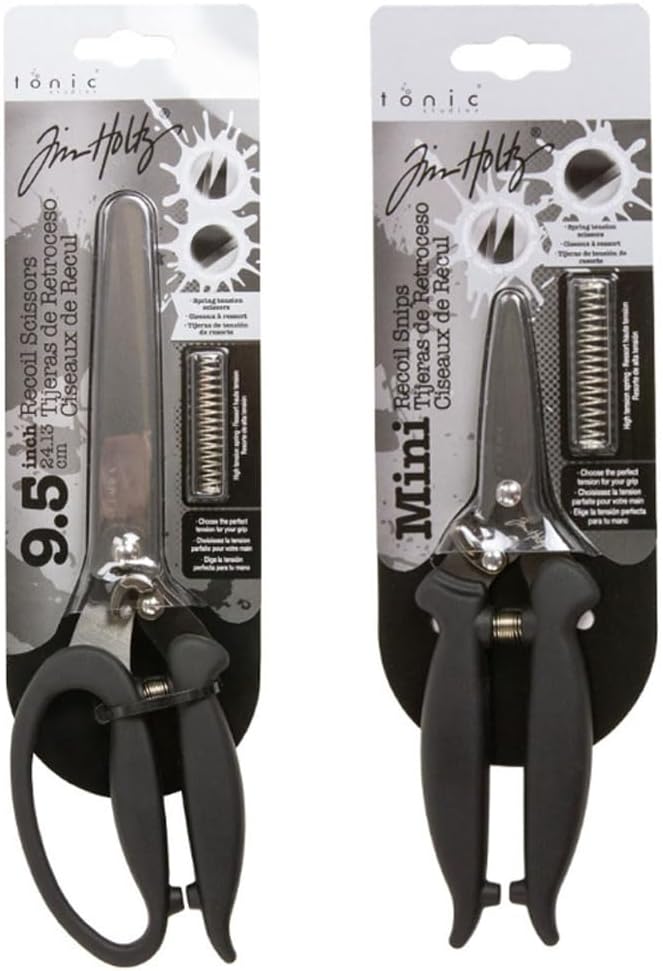 Tonic Studios - Tim Holtz - Recoil Scissors and Mini Recoil Snips Bundle TTS5386e & TTS5385e May 2024 release