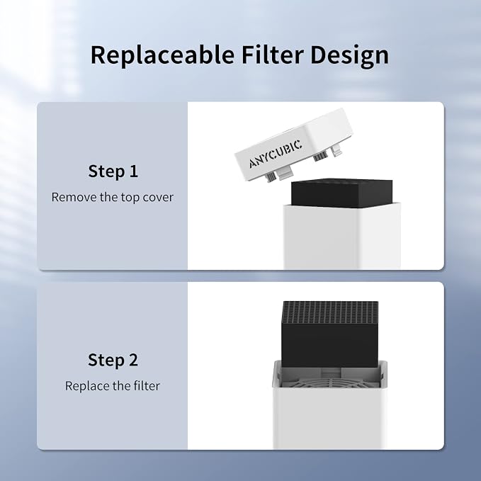 ANYCUBIC Mini Purifier 3D Printer Accessories, Lightweight Ultra Quiet Purifier
