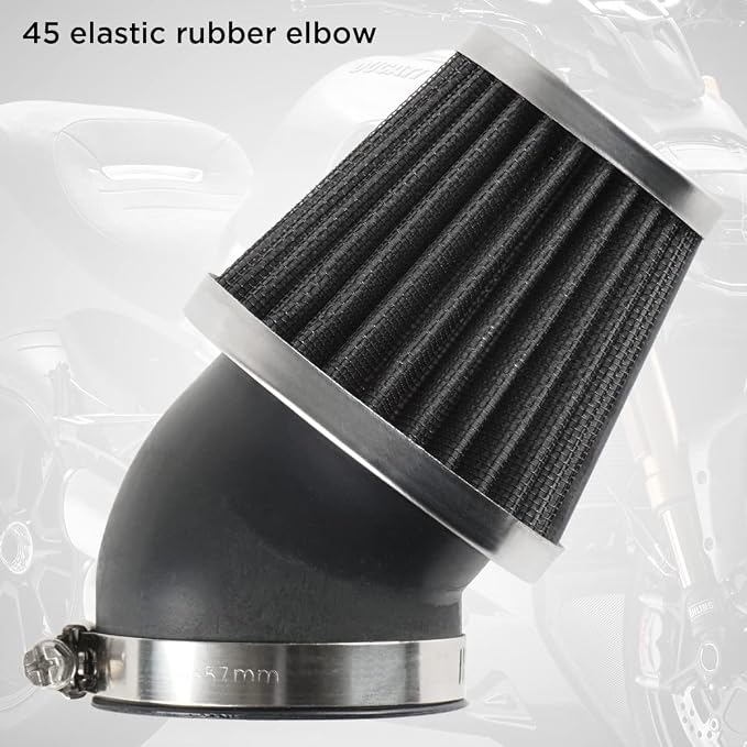 Evermotor Motorcycle Air Filter, 41mm 42mm 43mm Filter