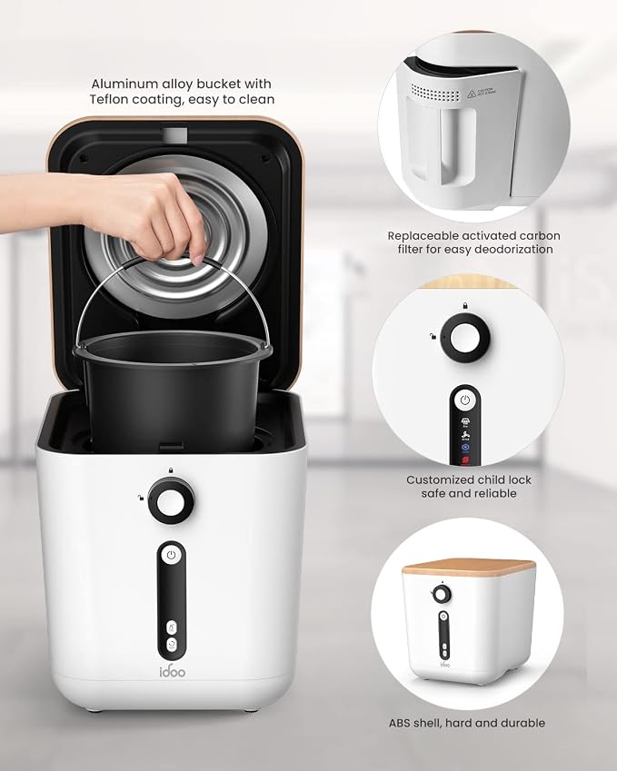 iDOO Carbon Filter, for Electric Composter for Kitchen, Smart Kitchen Composter