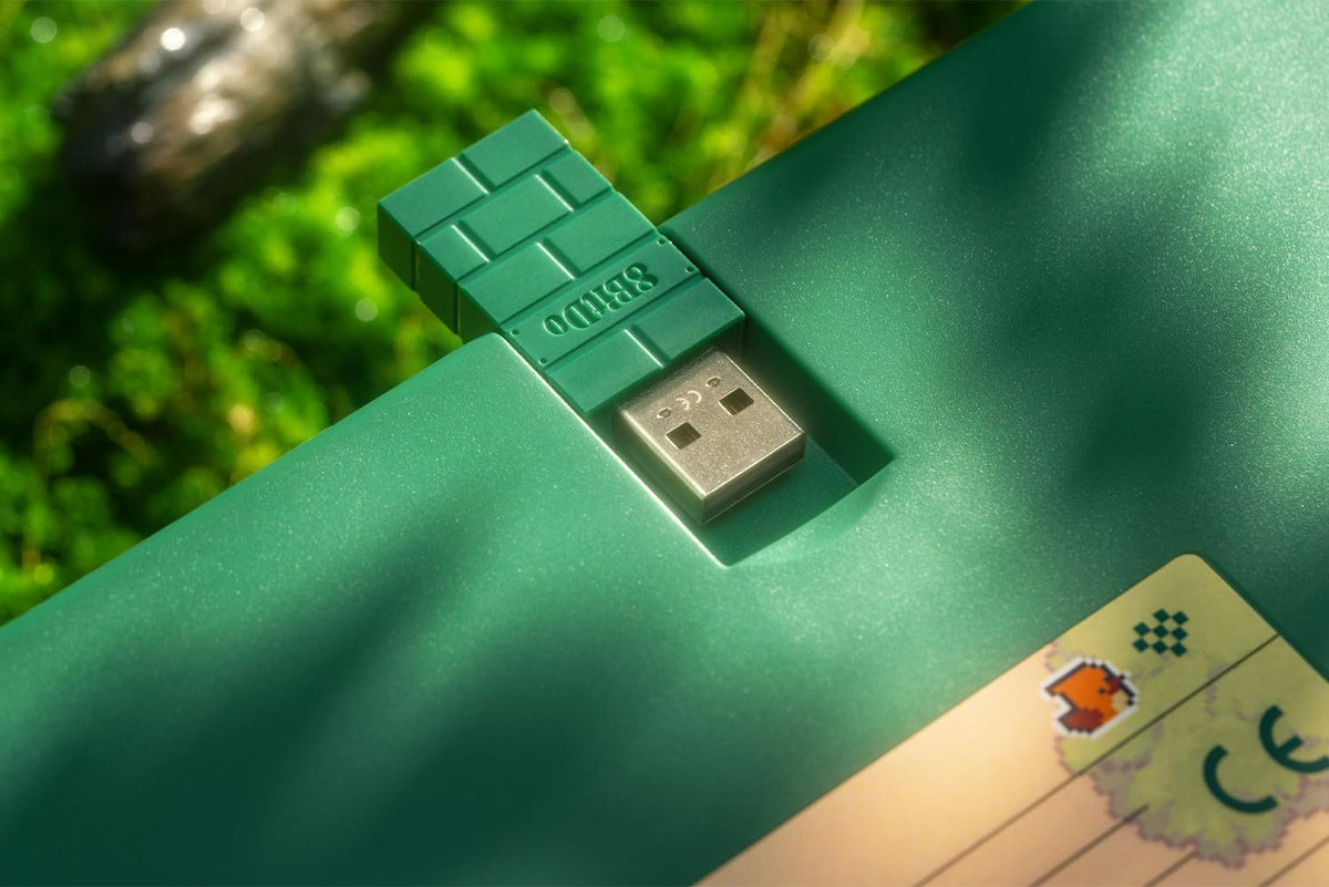 8Bitdo Retro 87 Mechanical Keyboard for Windows PC & Android, Forest Wonder