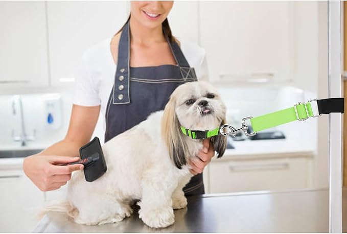 Pet Dog Grooming Loops Adjustable Nylon Restraint Loop Table Arm Accessories Extension Straps Extender Strap for Dogs Grooming Table Bathtub Trimming (Sky Blue & Black)