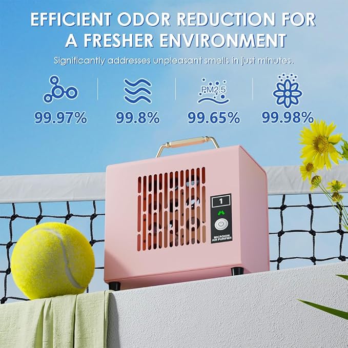 Portable Ionic Air Purifier, Hassle-Free Design, Type-C Rechargeable, 6-Hour