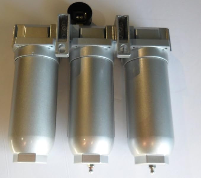 HEAVY DUTY INDUSTRIAL 3 STAGE COMPRESSED AIR CLEANER MOISTURE TRAP, COALESCING