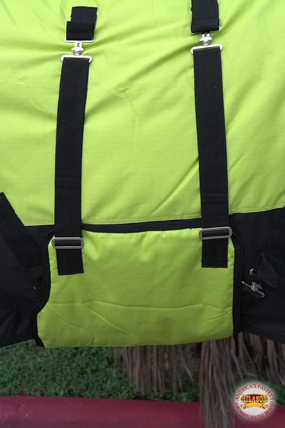HILASON 1200D Winter Waterproof Poly Horse Blanket Belly Wrap | Turnout Blankets for Horses