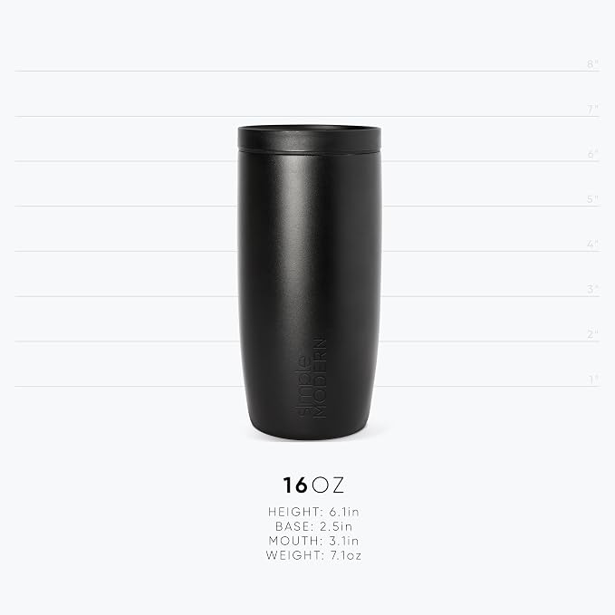 Simple Modern Halloween Travel Coffee Mug 360° Lid | 16oz | White | Voyager