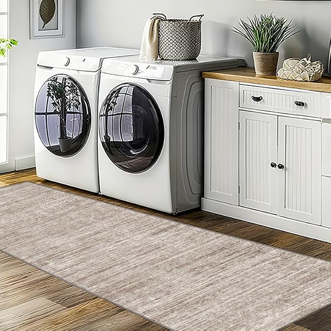 2x5 Washable Runner Rugs,Modern Abstract Rug Runner, Ultra-Thin Kitchen Runner