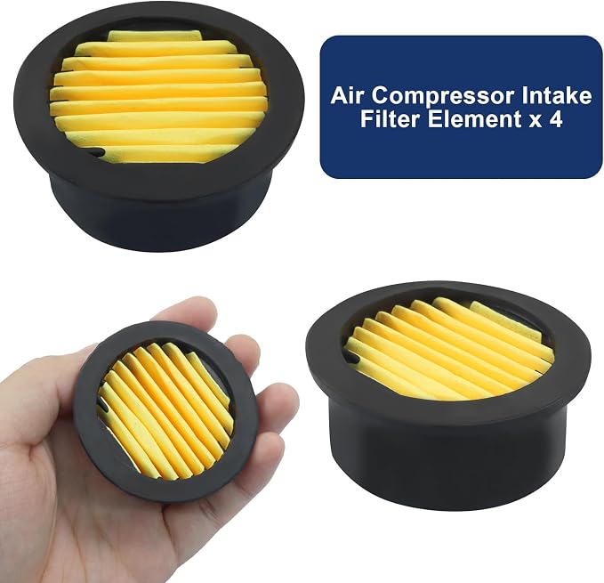 2 Pcs Air Compressor Silencer, 1/2 Inch Thread Intake Filter Muffler, 20 mm Air