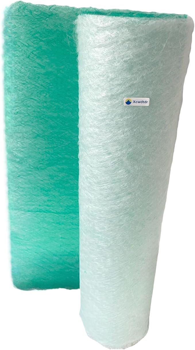 Paint Booth Exhaust Filter Roll 39.4’’ x 65.6ft, 2.4inch Thick Spray Booth