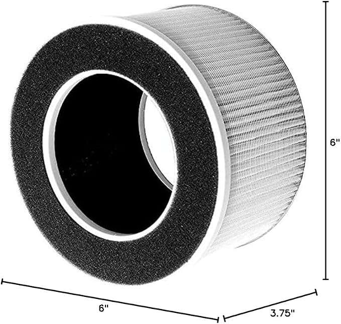 Nispira True HEPA Air Filter Replacement Compatible