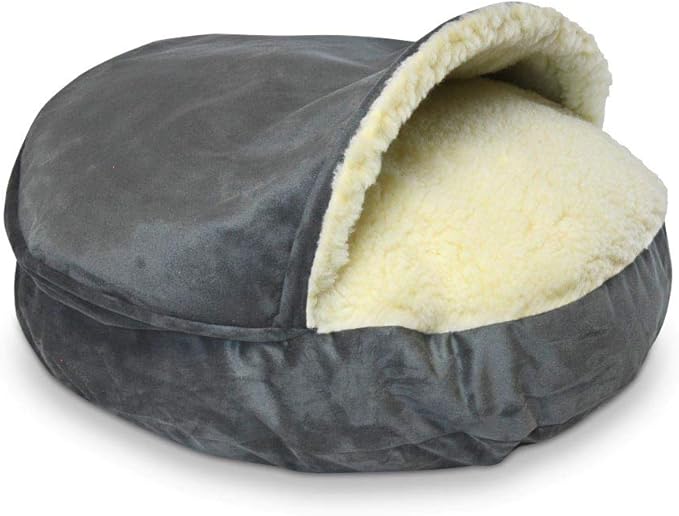 Snoozer Luxury Orthopedic Cozy Cave Pet Bed, Extra Large, Anthracite