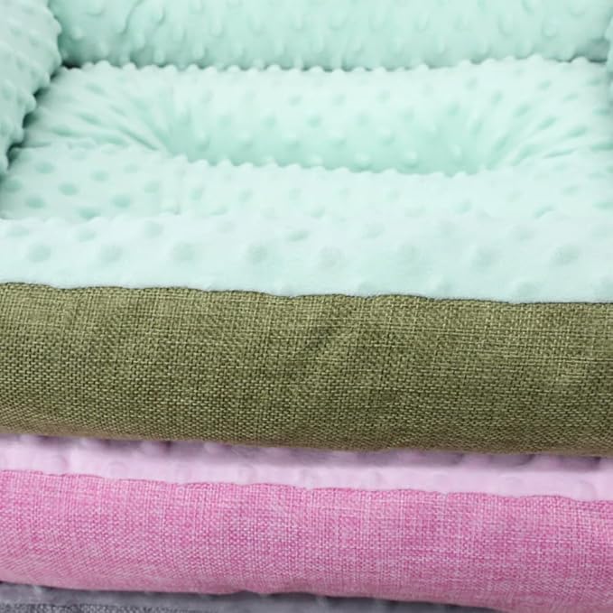 Large Dog Bed with Non-Slip Bottom, Waterproof Orthopedic Cushion, Machine Washable Rectangle Pet Mat - Thick Cozy Bed for Big Dogs(15.75''X3.94''X11.81'',Gray)