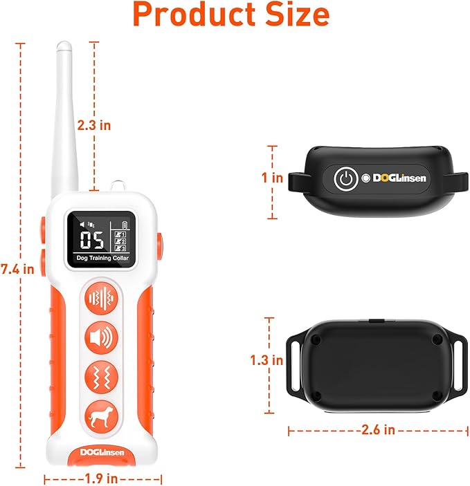 No Shock Dog Training Collar with Remote 3300ft Range, Vibrating Dog Collar, Vibration Collar for Small Medium Large Dogs, 9 Style Tones and Vibration Collar