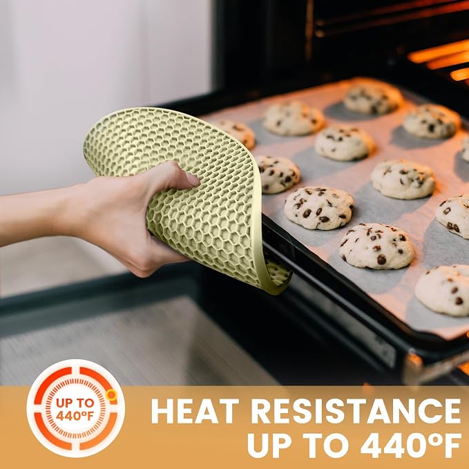 Silicone Trivet Mats 4 Heat Resistant Pot Holders Multipurpose Non-Slip Hot Pads