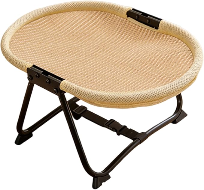 Elevated Pet Bed Furniture Lightweight Portable Gifts up Multifunctional Foldable Outdoor Accessory Pet Supplies, Hemps
